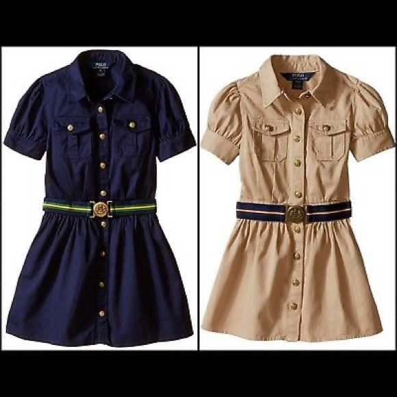 Ralph Lauren Belted Cotton Chino Shirtdress size 10 - Picture 11 of 13